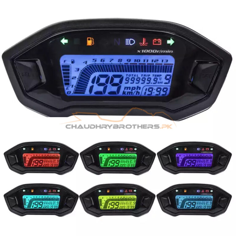 7 COLOUR DIGITAL SPEEDOMETER (DOLPHIN STYLE) chaudhrybrothers.pk