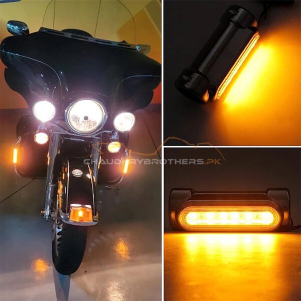 LED CRASH BAR TURN SIGNAL DRL LIGHTS (ALUMINIUM) chaudhrybrothers.pk