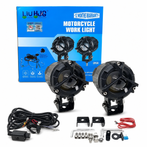 HJG MERCEDES STYLE EXTERNAL LED PROJECTION LIGHTS-WITH HARNESS DIMMER CONTROLLER WIRING-120WATTS (EL-54)