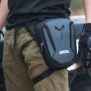 MOTORCYCEL RIDING THIGH BAG-LEG BAG-CARBONFIBRE HARDSHELL