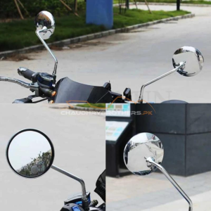 ROUND CHROME MIRRORS-VINTAGE LOOK (SM-11)