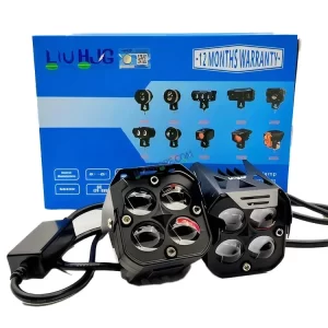 HJG 4 LENS PRO AUXILIARY LIGHTS WITH RED DEVIL EYE-EXTERNAL LED-120WATTS (EL-27)