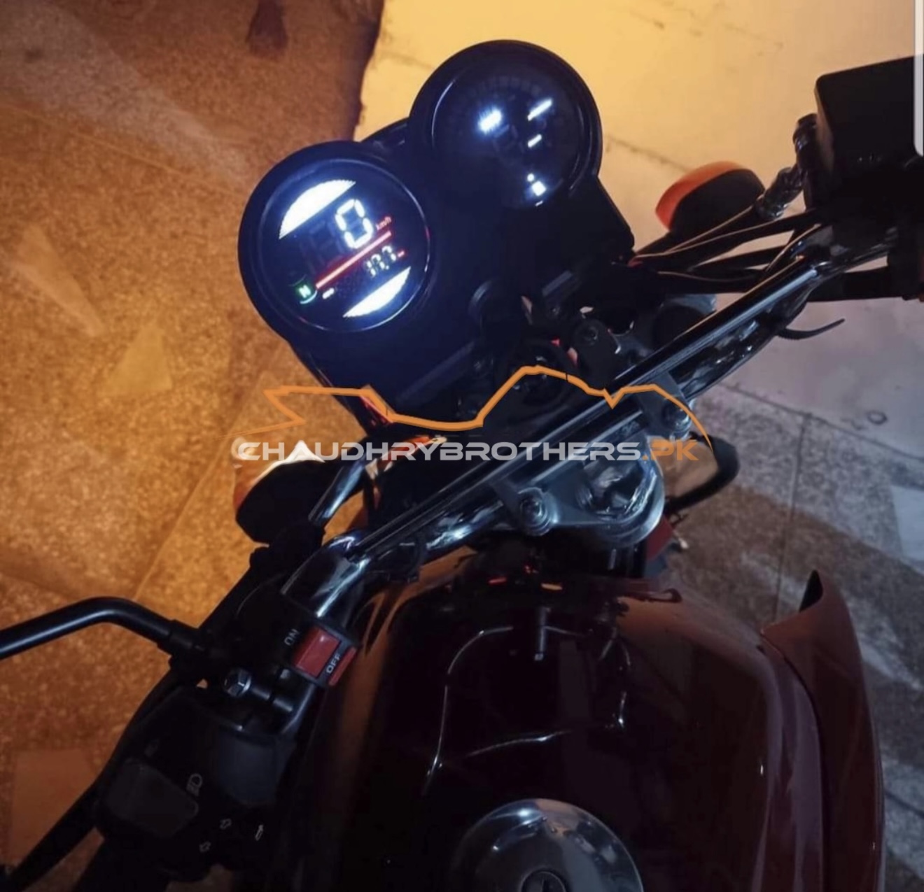 ROUND SHAPE DIGITAL SPEEDOMETER FOR PRIDER & YBR FAMILY (M-08) - Image 2