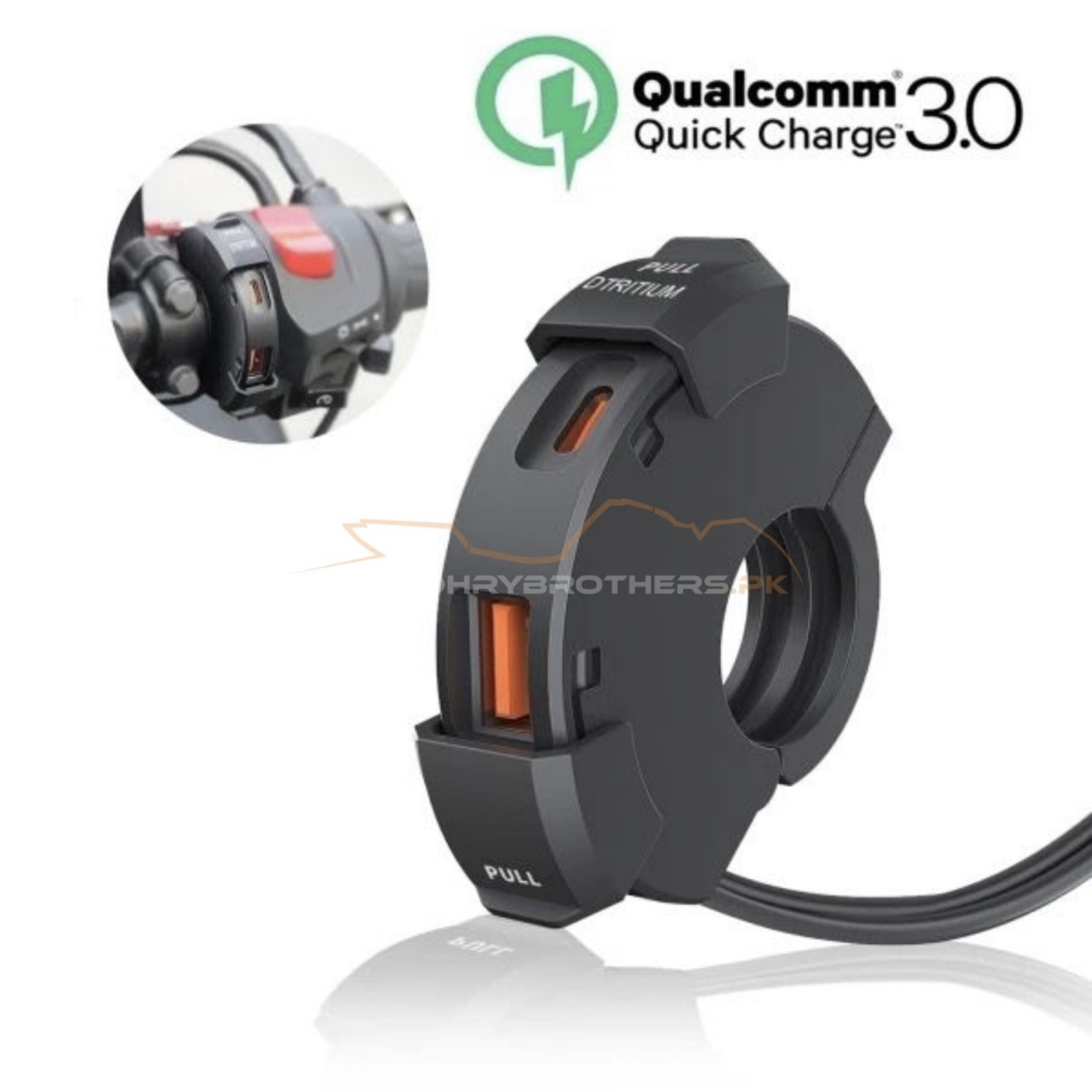 3.0 FAST CHARGER-C TYPE & USB WATERPROOF SOCKET