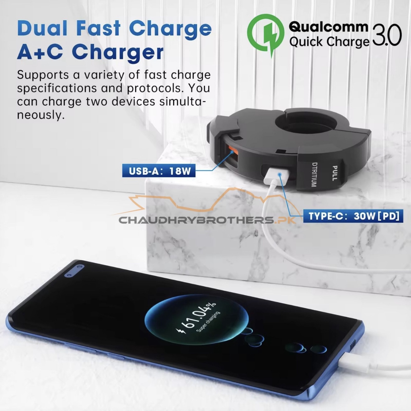 3.0 FAST CHARGER-C TYPE & USB WATERPROOF SOCKET - Image 7