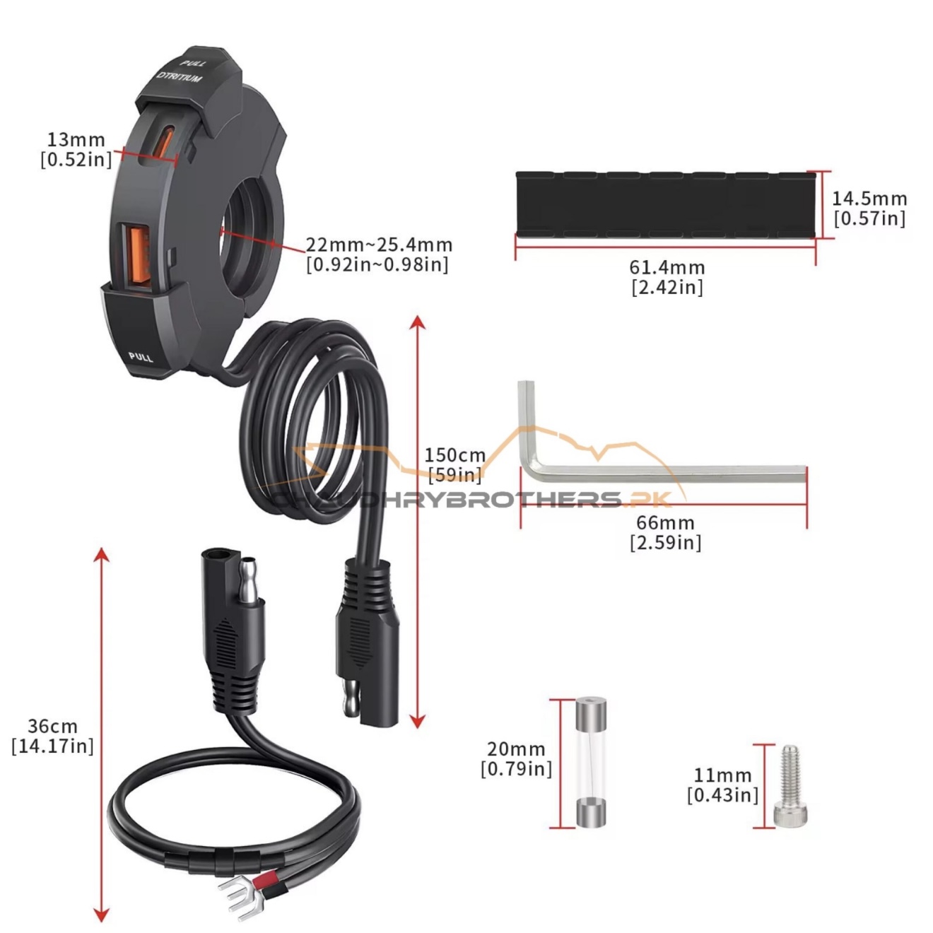 3.0 FAST CHARGER-C TYPE & USB WATERPROOF SOCKET - Image 8
