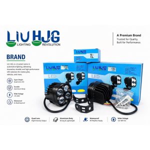 HJG QUAD LENS AUXILIARY LIGHTS WITH MOUNTS-EXTERNAL LED