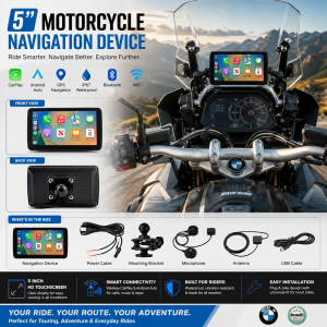 MOTORCYCLE 5” INCH IPS SCREEN NAVIGATION DEVICE