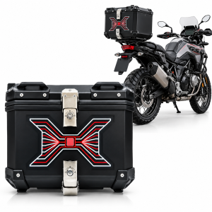 ABS MATERIAL 45L LUGGAGE BOX WITH STROBE LIGHT-UNBREAKABLE-METAL PLATE-TAIL BOX