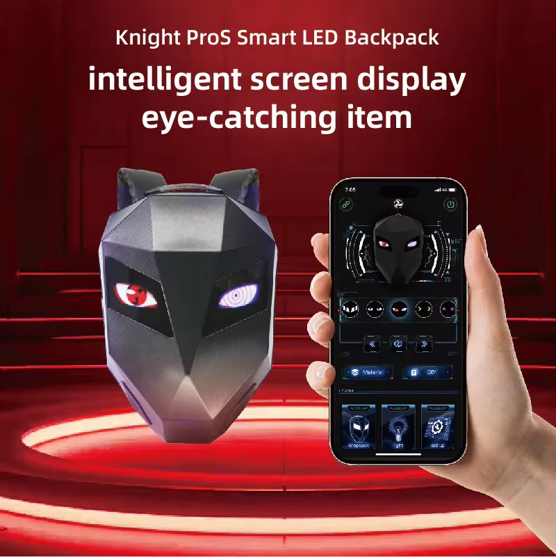 LED EYE ANIMATION RIDING BAG WITH SPEAKERS (BACKPACK) - Image 10