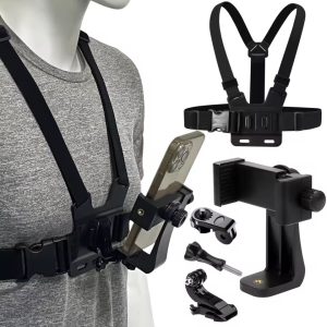 ACTION CAM CHEST MOUNT HOLDER FOR MOBILE & GOPRO INSTA 360