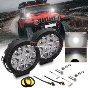 7 LED AUXILIARY LIGHTS-MOTOFLASH-REMOVABLE LENS-LED-100 WATTS (EL-20)