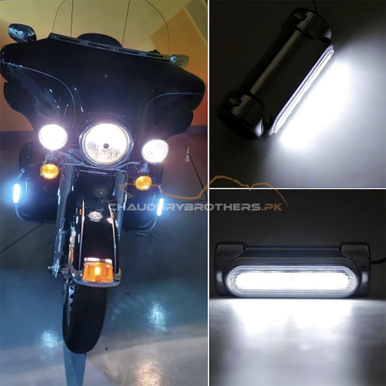 LED CRASH BAR TURN SIGNAL DRL LIGHTS (ALUMINIUM) - Image 2