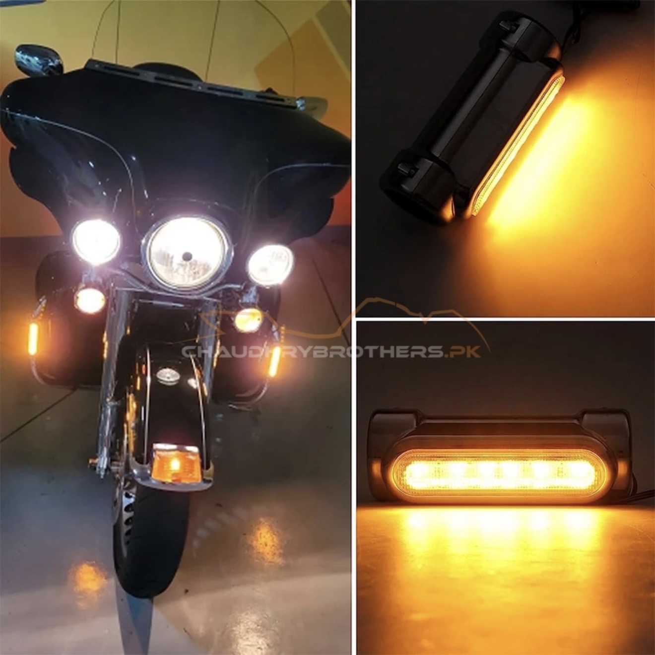 LED CRASH BAR TURN SIGNAL DRL LIGHTS (ALUMINIUM) - Image 3