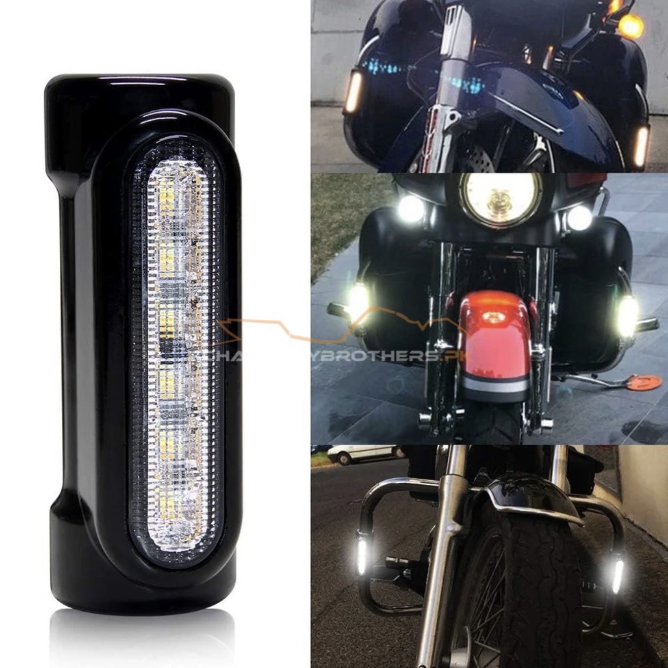 LED CRASH BAR TURN SIGNAL DRL LIGHTS (ALUMINIUM) - Image 4