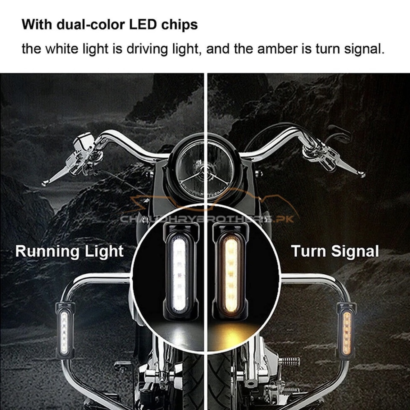 LED CRASH BAR TURN SIGNAL DRL LIGHTS (ALUMINIUM) - Image 5