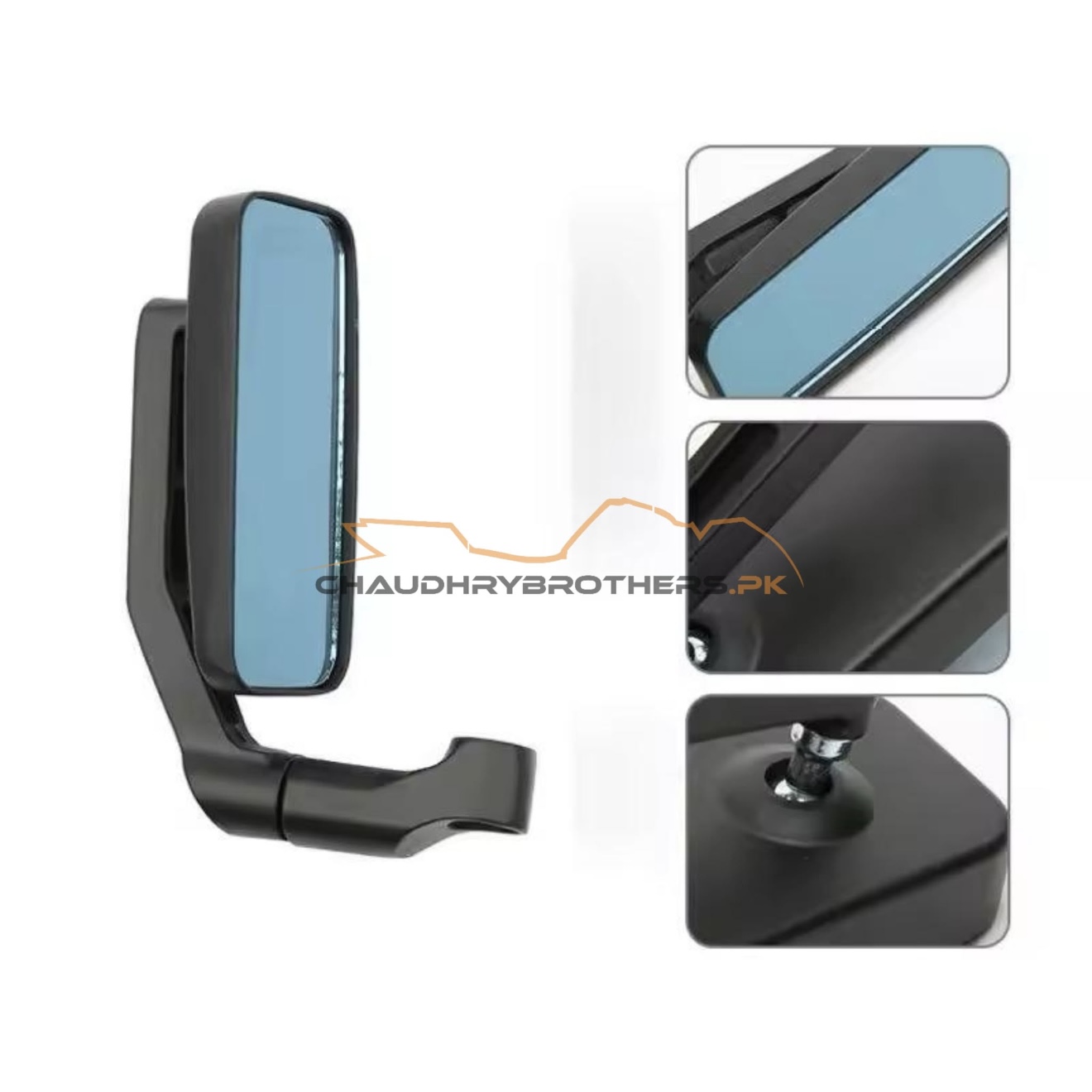 RETRO DESIGN SIDE VIEW MIRROR-RECTANGULAR SHAPE-INFINITY MIRRORS (SM-29) - Image 5