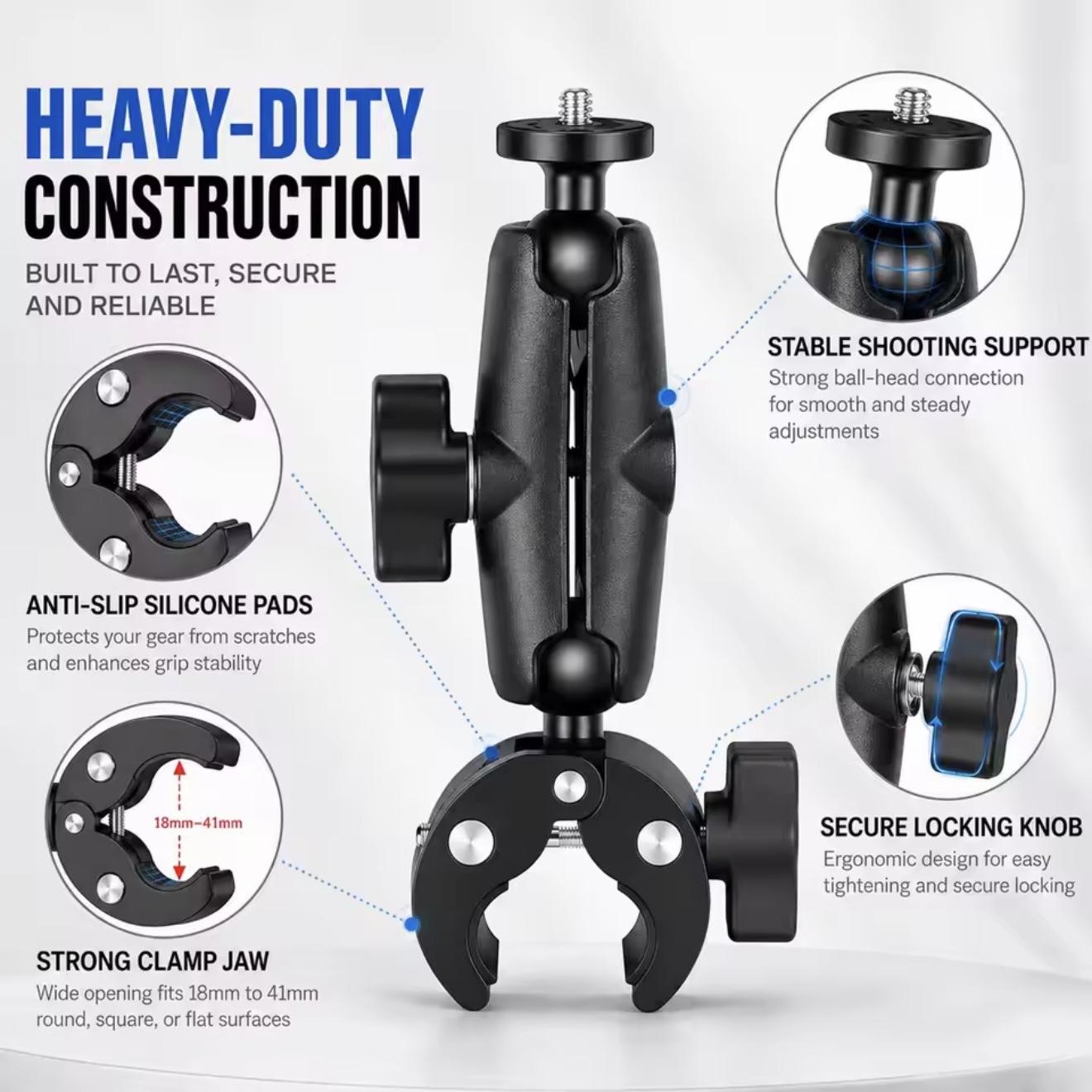 MOTORCYCLE CAMERA MOUNT FOR GOPRO & INSTA360 - Image 6