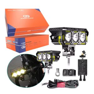 3 LED AUXILIARY BAR LIGHTS-MOTOLED-FOG SPOT LIGHTS