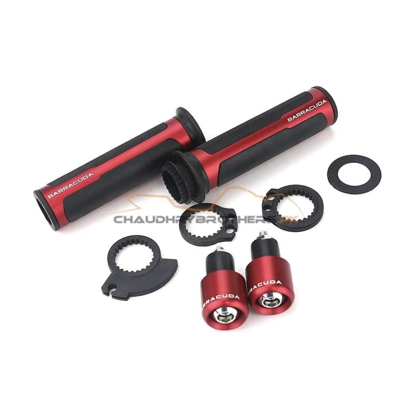 BARRACUDA ITALIAN DESIGN HANDLE GRIPS-ALUMINIUM BAR ENDS