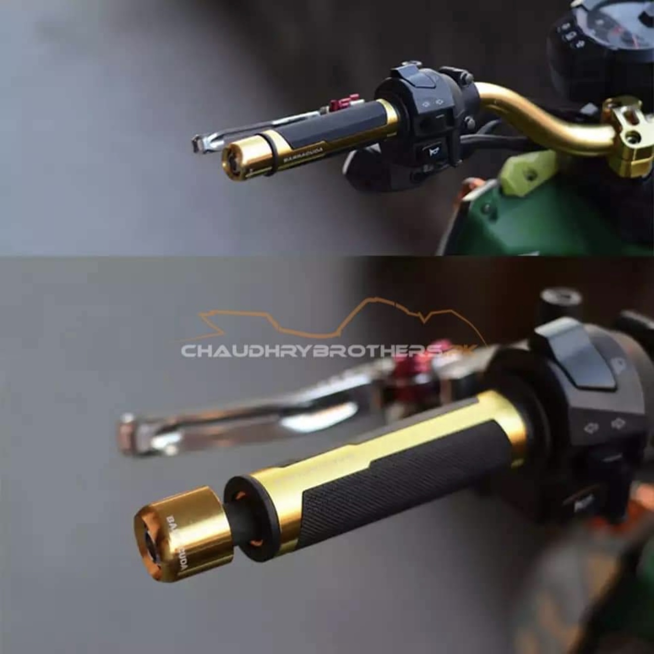 BARRACUDA ITALIAN DESIGN HANDLE GRIPS-ALUMINIUM BAR ENDS - Image 4